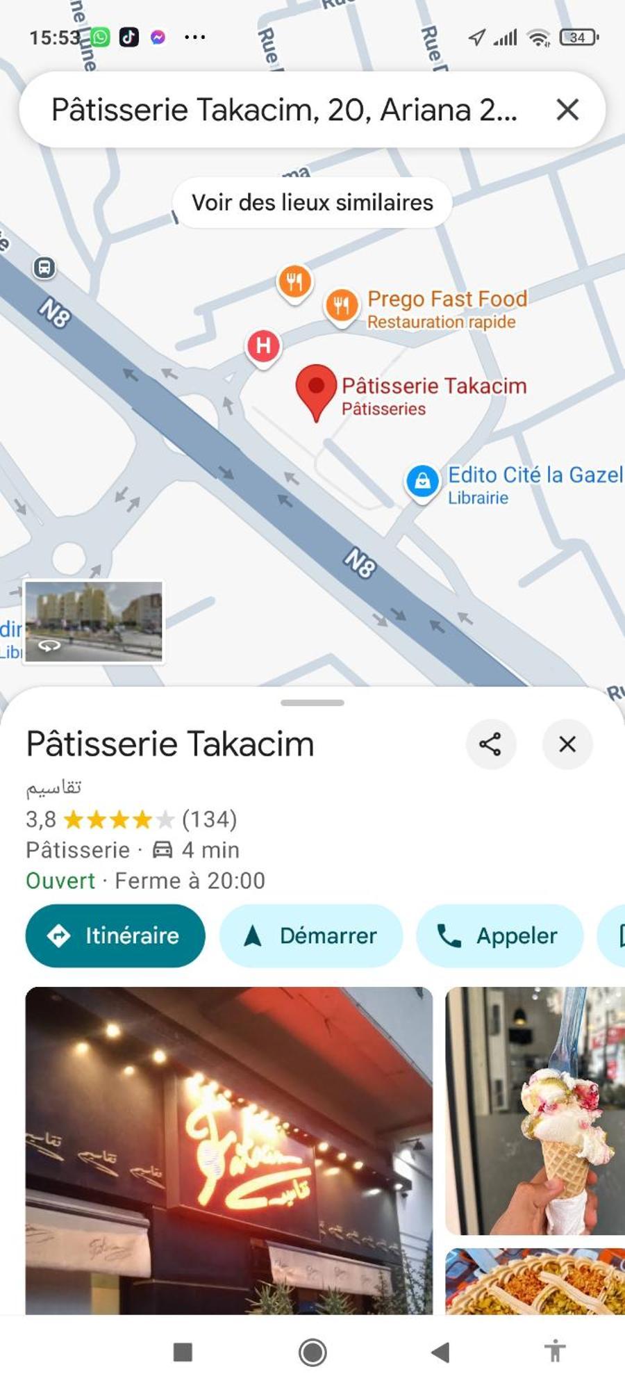 Etage De Villa Avec Jardin, Pres De L'Aireport Et Parking Prive Ariana Luaran gambar